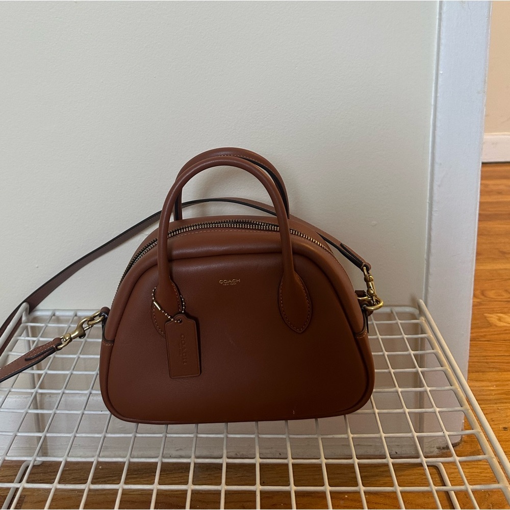 Coach Women's Brown Borough Bowling Bag - Picture 2 of 16